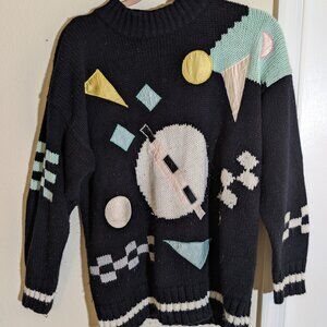 Marissa Vintage 80s Black Sweater